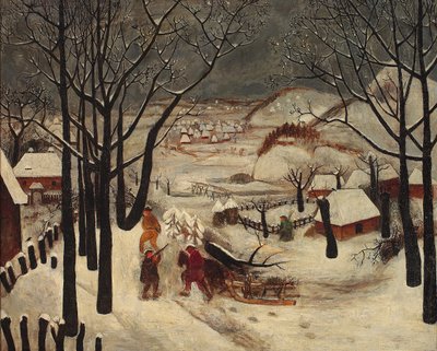 Vinter av Tadeusz Makowski