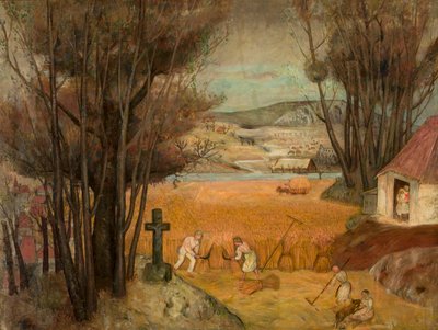 Skörd på fältet av Tadeusz Makowski