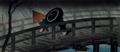 Regn på Izumi-bron av Takahashi Hiroaki