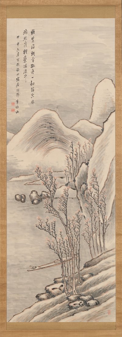 Snölandskap, 1824. av Takahashi Sohei