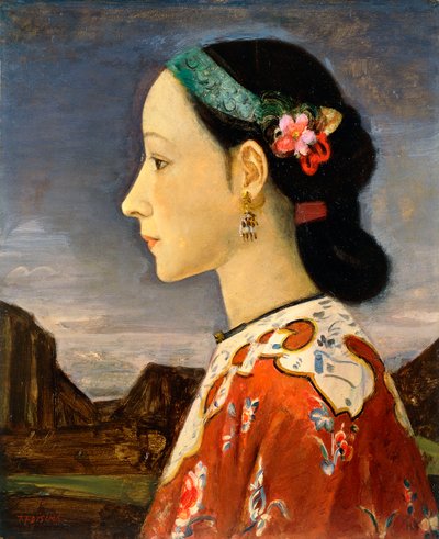 Profil av en kvinna av Takeji Fujishima