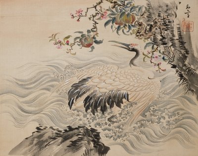 Blommor och fåglar, 1800-talet. av Taki Katei