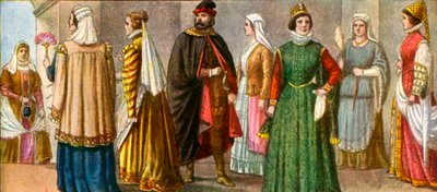 Italiensk klänning från 1500-talet av Tancredi Scarpelli
