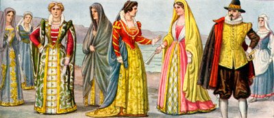 Italiensk klänning från 1600-talet av Tancredi Scarpelli