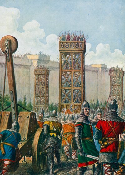 Den byzantinske general Belisarius erobrede Rom i 536swed av Tancredi Scarpelli