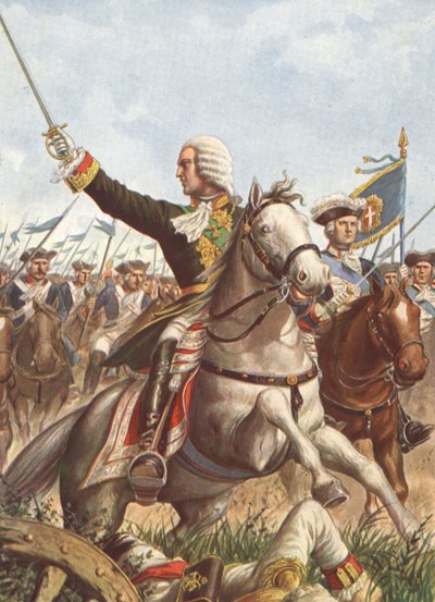 Karl Emmanuel III vid slaget vid Guastalla 1734 av Tancredi Scarpelli