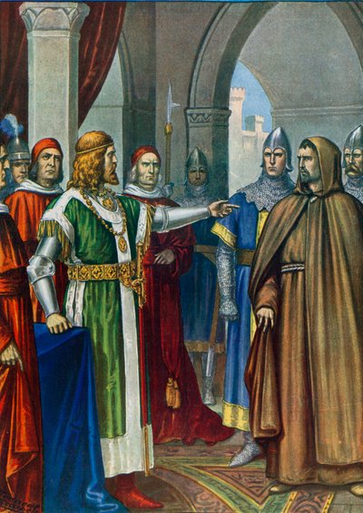 Frederick Barbarossa och Arnold av Brescia av Tancredi Scarpelli