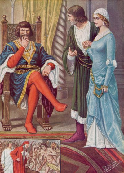 Illustration till Dantes gudomliga komedi av Tancredi Scarpelli