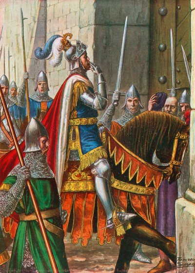 År 1237 går Ezzelino da Romano, allierad till Fredrik II, in i Padua av Tancredi Scarpelli