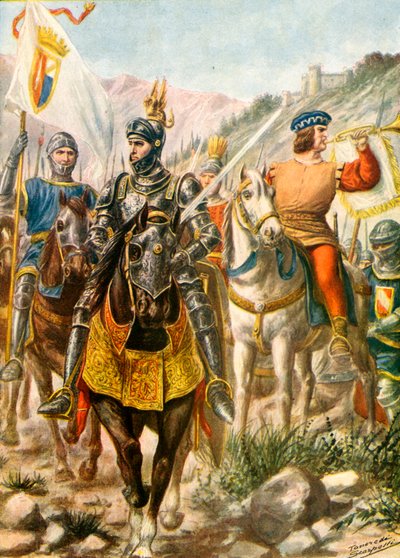 Lombardiska soldater från 1300- och 1400-talen av Tancredi Scarpelli