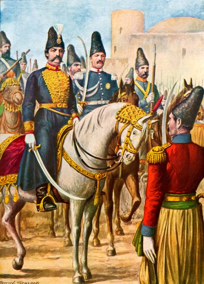 Nasradin-Shah, kung av Persien av Tancredi Scarpelli