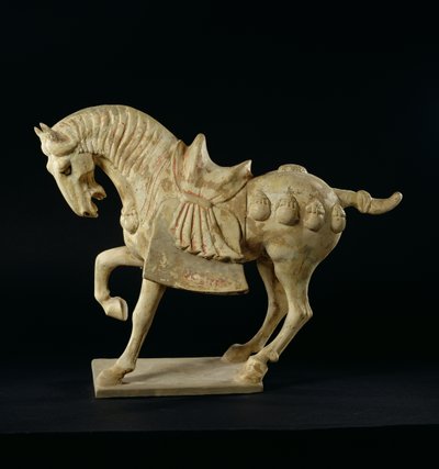 Häst, kinesisk, Tangdynastin, ca 618-906 e.Kr. (keramik) av Tang Dynasty Chinese School