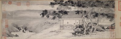 Drinking at Night, Mingdynastin, ca 1520-23 av Yin Tang