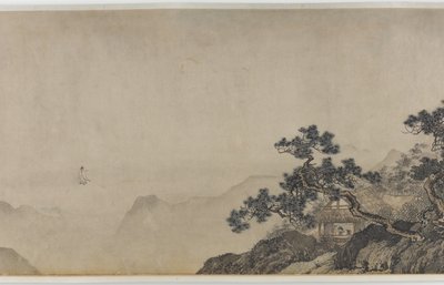 The Thatched Hut of Dreaming of an Immortal, Ming-dynastin (bläck & färg på papper) av Yin Tang