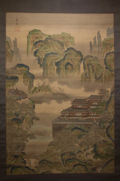 Palatslandskap, tidigt 1800-tal. av Tani Buncho