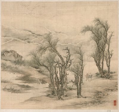 Återvändande bönder i en vårkväll, tidigt 1600-tal. av Tao Hong