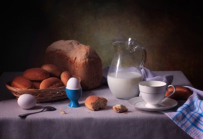 Rustikt frukoststilleben av Tatyana Skorokhod