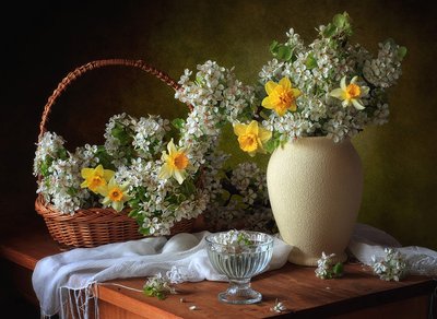 Stilleben med vårblommor av Tatyana Skorokhod