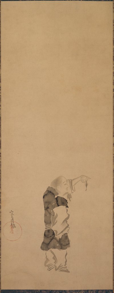 Kenshu, munk med räkor, ca. 1600-1640. av Tawaraya Sotatsu
