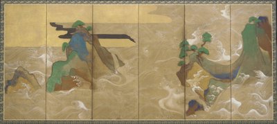 Vågor vid Matsushima av Tawaraya Sotatsu