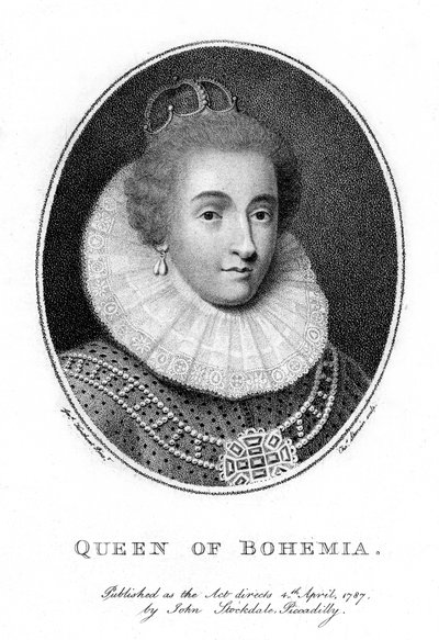 Elizabeth, kurfursten Palatine och drottning av Böhmen, 1787. av Taylor