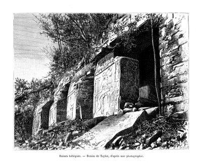 Toltec-ruiner, Mexiko, 1800-talet av Taylor