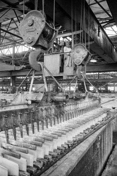 Phelps Dodge Smelter Douglas Arizona, smälter koppar från Phelps Dodge koppargruva... av Ted Spiegel