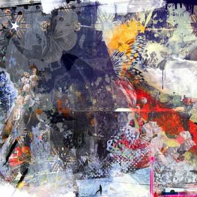 Fall from grace, 2015 (blandade media på duk) av Teis Albers