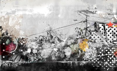 Flourish, 2016 (blandade media på duk) av Teis Albers