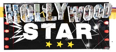 Hollywood Star, 2015 (Collage på duk) av Teis Albers