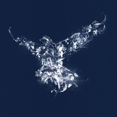 In Flight, 2019 (Collage på duk) av Teis Albers