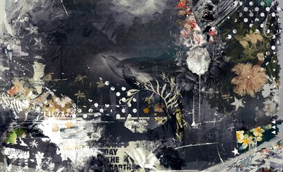 On a Branch, 2015 (Collage på duk) av Teis Albers