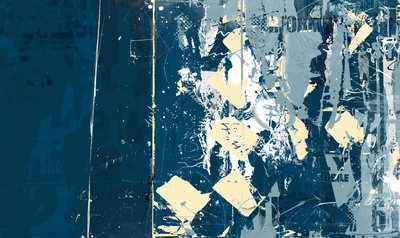 Quilty, 2014 (Collage på duk) av Teis Albers