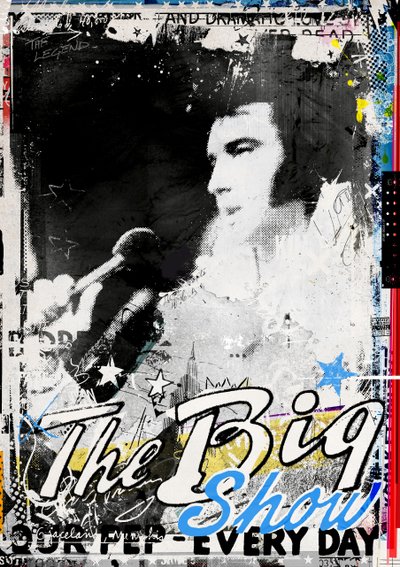 The Big Show, 2016 (Collage på duk) av Teis Albers
