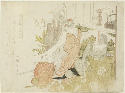 ←Uangji (japanska: soshi), från serien "Shunshoku-lektion" av Teisai Hokuba