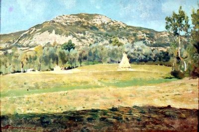 augusti i Pietramala av Telemaco Signorini
