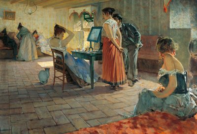 Morgontoalett av Telemaco Signorini