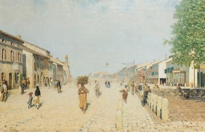 Förort till Porta Adriana i Ravenna av Telemaco Signorini