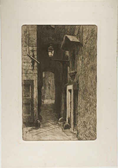 Riddargatan av Telemaco Signorini