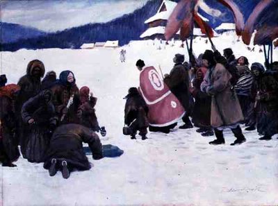 Vattnets välsignelse (akvarell och gouache ombord) av Teodor Axentowicz