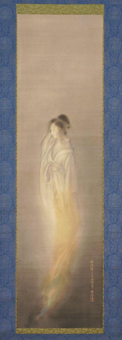 Spöke [höger av ett par], juli 1900 (tusch och ljus färg på siden) av Terasaki Kogyo