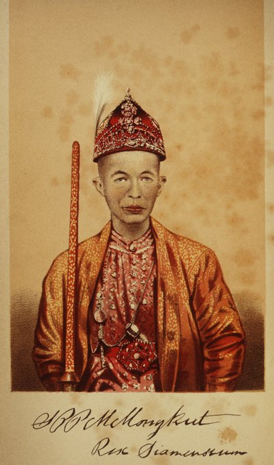 Porträtt av kung Mongkut av Thai School
