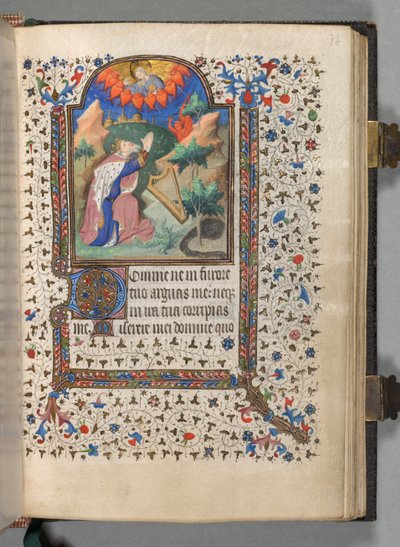 Tidsbok Användning av Paris: Fol. 77r, David, c. 1420. av The Bedford Master