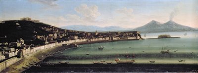 Neapelbukten från väster, 1710 av The Metropolitan Master