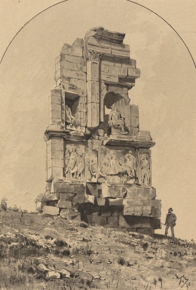 Monument av Philopappos av Themistocles von Eckenbrecher