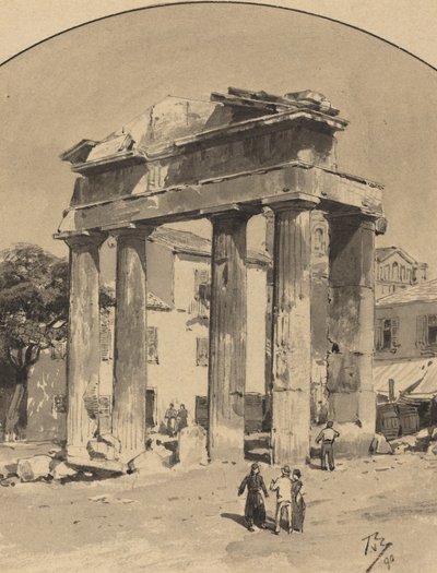 Gamla marknadsporten av Themistocles von Eckenbrecher