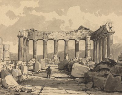 Parthenon, inuti av Themistocles von Eckenbrecher