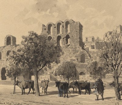 Herodes Atticus teater, 1890. av Themistocles von Eckenbrecher