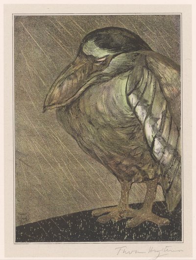 Båthäger i regnet av Theo van Hoytema (signed by artist)