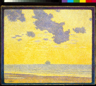 Stora moln (olja på duk) av Théo van Rysselberghe